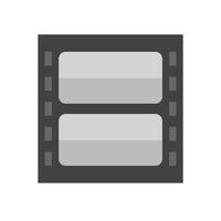 Video Flat Greyscale Icon vector