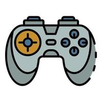 Game controller icon color outline vector