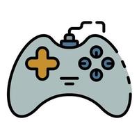 Joystick gadget icon color outline vector