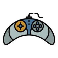 Video game controller icon color outline vector