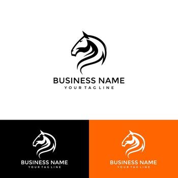 head horse line art es perfecto para la tienda de negocios, para la tienda de juegos, el desarrollador de juegos, el blog de revisión de juegos, el canal de vlog o la comunidad vector