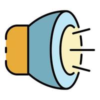 Fog light icon color outline vector