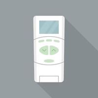 Air conditioner remote control icon, flat style vector