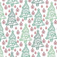 Christmas background, seamless tiling, great choice for wrapping paper pattern vector