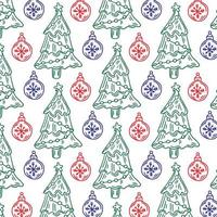 Christmas background, seamless tiling, great choice for wrapping paper pattern vector