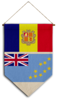 vlag relatie land hangende kleding stof reizen immigratie advies Visa transparant Tuvalu Andorra png