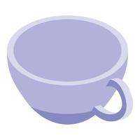 icono de taza de café, estilo isométrico vector