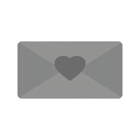 Envelope Flat Greyscale Icon vector