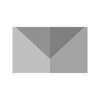 Closed Envelope II Flat Greyscale Icon vector