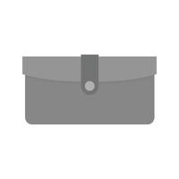 Wallet Flat Greyscale Icon vector