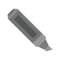 Marker Flat Greyscale Icon vector