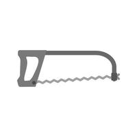 Hacksaw Flat Greyscale Icon vector