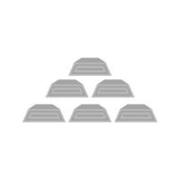 Treasure Flat Greyscale Icon vector
