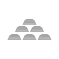 Treasure Flat Greyscale Icon vector