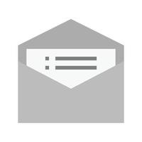 Free E-Statements Flat Greyscale Icon vector