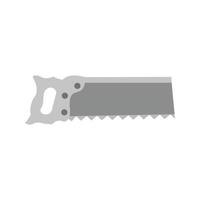 Tennon Saw Flat Greyscale Icon vector