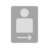 Front Camera Flat Greyscale Icon vector