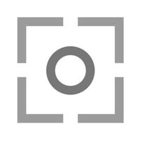 Center Focus Flat Greyscale Icon vector