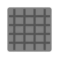 Grid On Flat Greyscale Icon vector