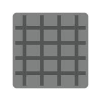 Grid On Flat Greyscale Icon vector