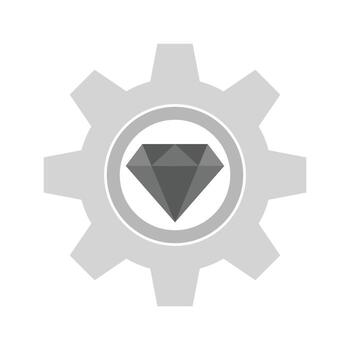 Code Optimization Flat Greyscale Icon vector