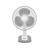 Electric Fan Flat Greyscale Icon vector