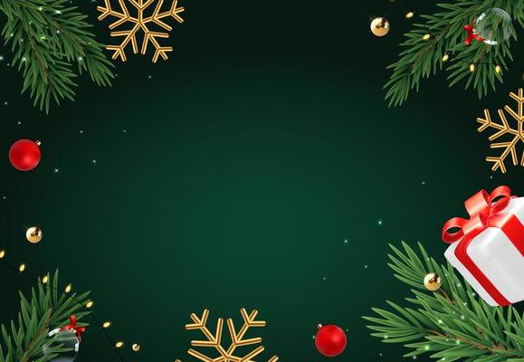 Merry Christmas and Happy New Year Greeting Card