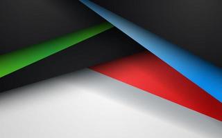 Abstract blue, white, red and green triangle overlapping layers geometric shapes background a combination. eps10 vector