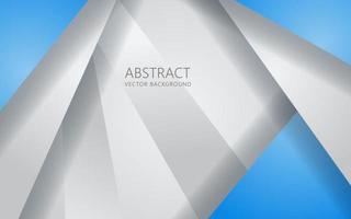 Abstract blue and white triangle overlapping layers geometric shapes background a combination. eps10 vector