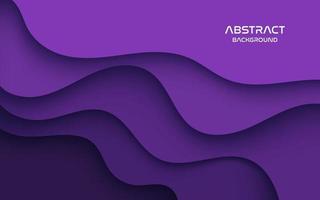 Multi layers purple color texture 3D papercut layers in gradient vector banner. Abstract paper cut art background design for website template. Topography map concept or smooth origami paper cut