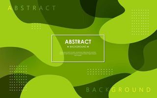 Minimal Abstract Dynamic green textured background design in 3D style with orange color. Eps10 Vector