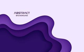 Multi layers purple texture 3D papercut layers in gradient vector banner. Abstract paper cut art background design for website template. Topography map concept or smooth origami paper cut