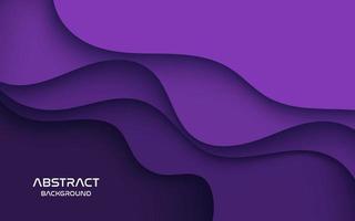 Multi layers purple color texture 3D papercut layers in gradient vector banner. Abstract paper cut art background design for website template. Topography map concept or smooth origami paper cut