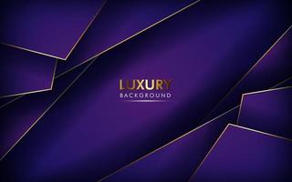 luxurious abstract purple gradient, golden line with overlap layers background. eps10 vector