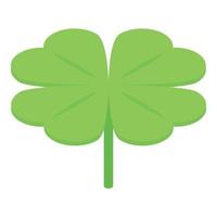 Charm leaf clover icon, isometric style vector