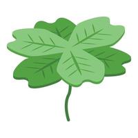 Grass clover icon, isometric style vector