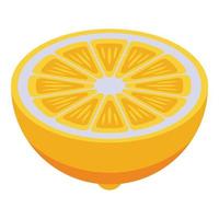 Limon icon, isometric style vector