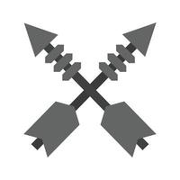 Arrows Flat Greyscale Icon vector