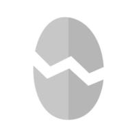 Egg Flat Greyscale Icon vector