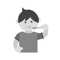 Drinking Syrup Flat Greyscale Icon vector