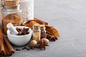 Homemade mix of spices in a jar photo