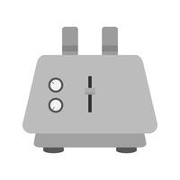 Toaster Flat Greyscale Icon vector