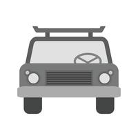 Cab Flat Greyscale Icon vector