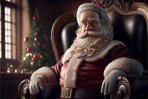 Santa Claus Cartoon 3D Merry Christmas photo