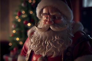 Santa Claus Cartoon 3D Merry Christmas photo