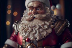 Santa Claus Cartoon 3D Merry Christmas photo