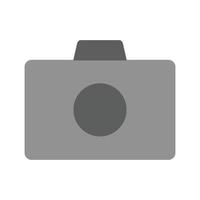 Camera II Flat Greyscale Icon vector