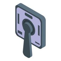 Control breaker icon, isometric style vector