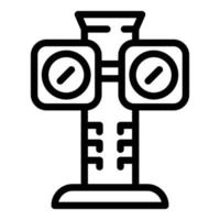 Eye care icon, outline style vector