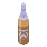 Bourbon alcohol icon, isometric style vector